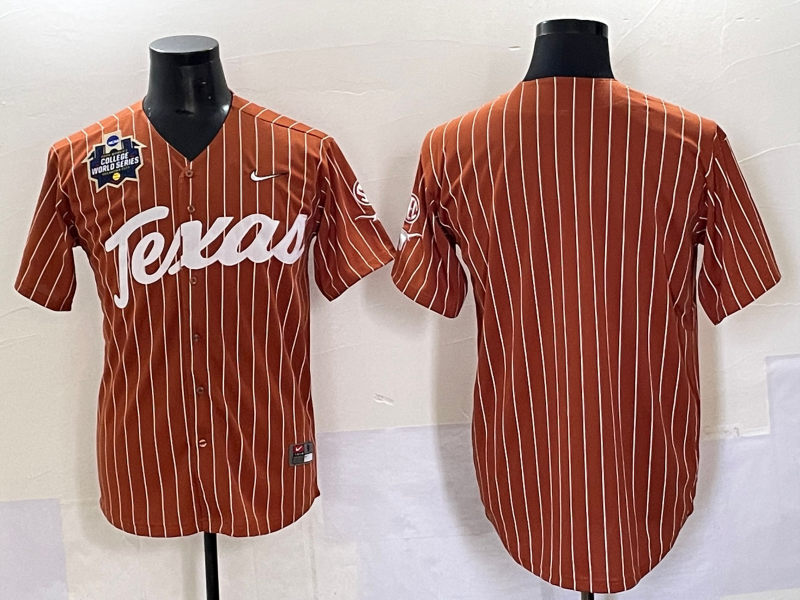 Men Texas Longhorns blank brown Nike joint Name NCAA 2025 Jersey style 3